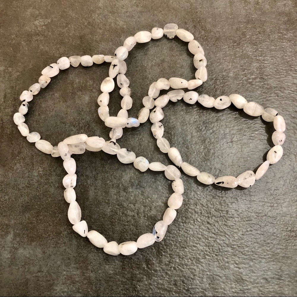 Women Jewelry Bracelets Stretch Moonstone Boho